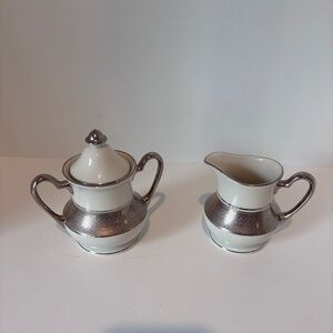 Pickard St. Moritz creamer and sugar bowl